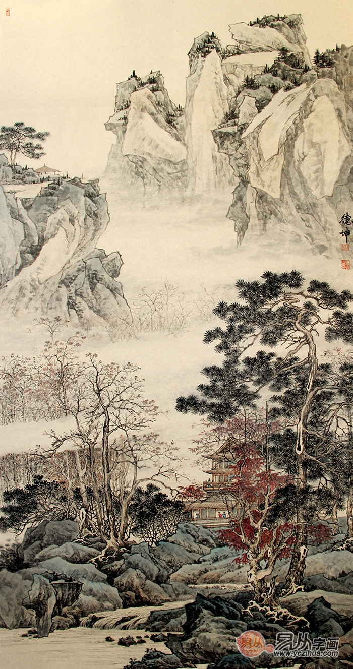 娱乐室挂山水画（娱乐室挂山水画图片）