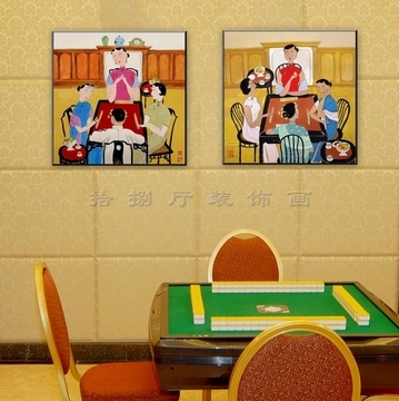 棋牌室挂什么（棋牌室挂什么画）